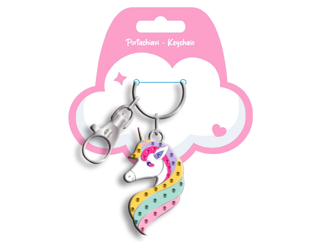 UNICORNO PORTACHIAVI CON STRASS X14035 MC UNICORNO PORTACHIAVI CON STRASS X14035 MC