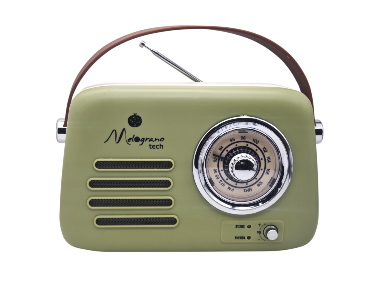 RADIO VINTAGE BLUETOOTH VERDE 22X9X19CM 1432003