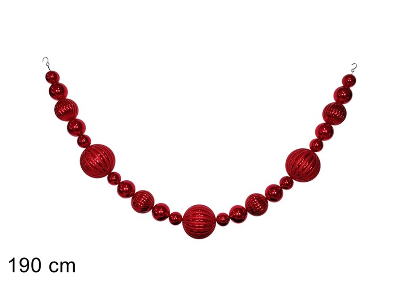 GHIRLANDA 23 PALLINE 190CM ROSSO XNA24048561