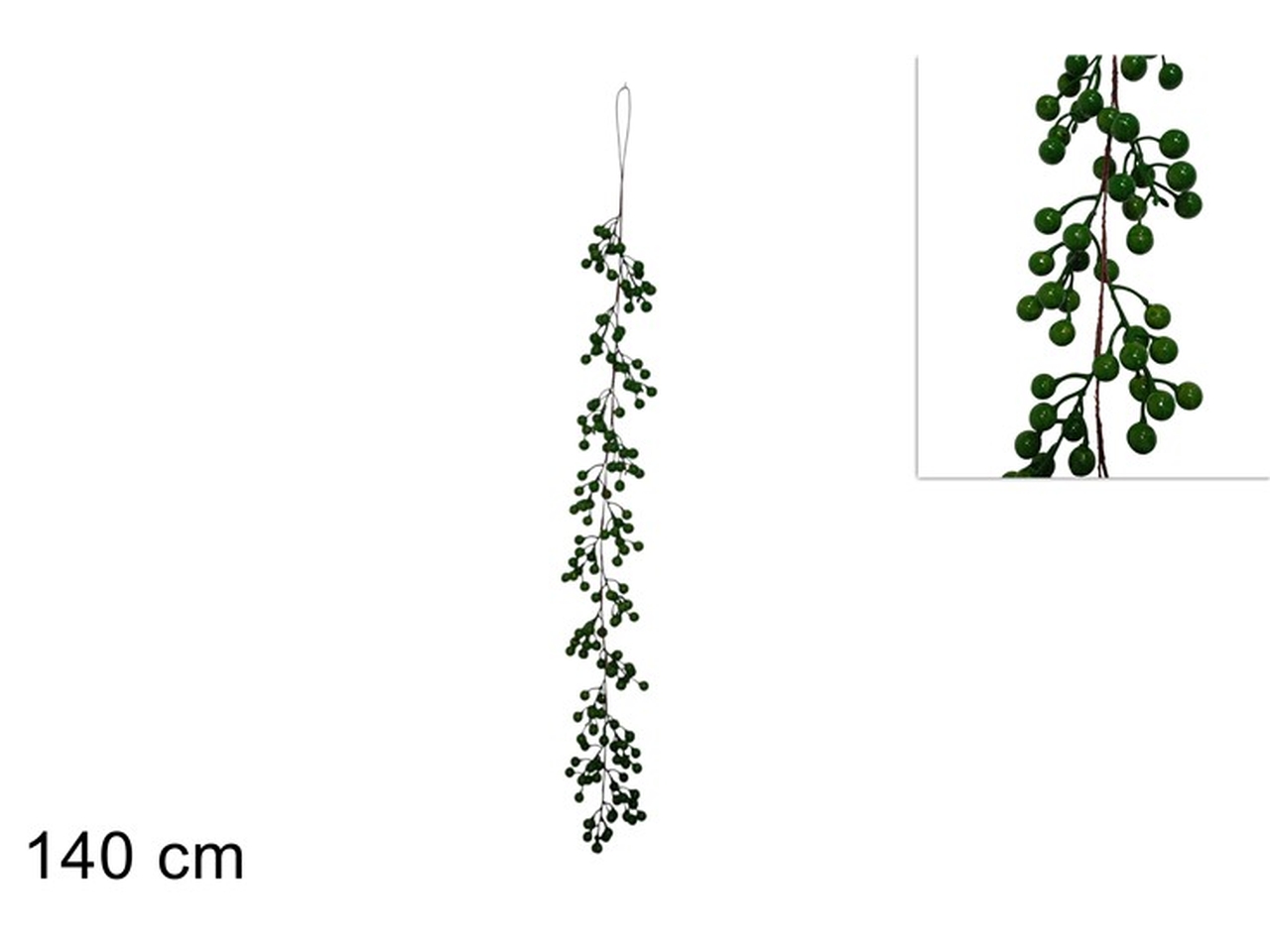 GHIRLANDA BACCHE 140CM VERDE XNA24031141