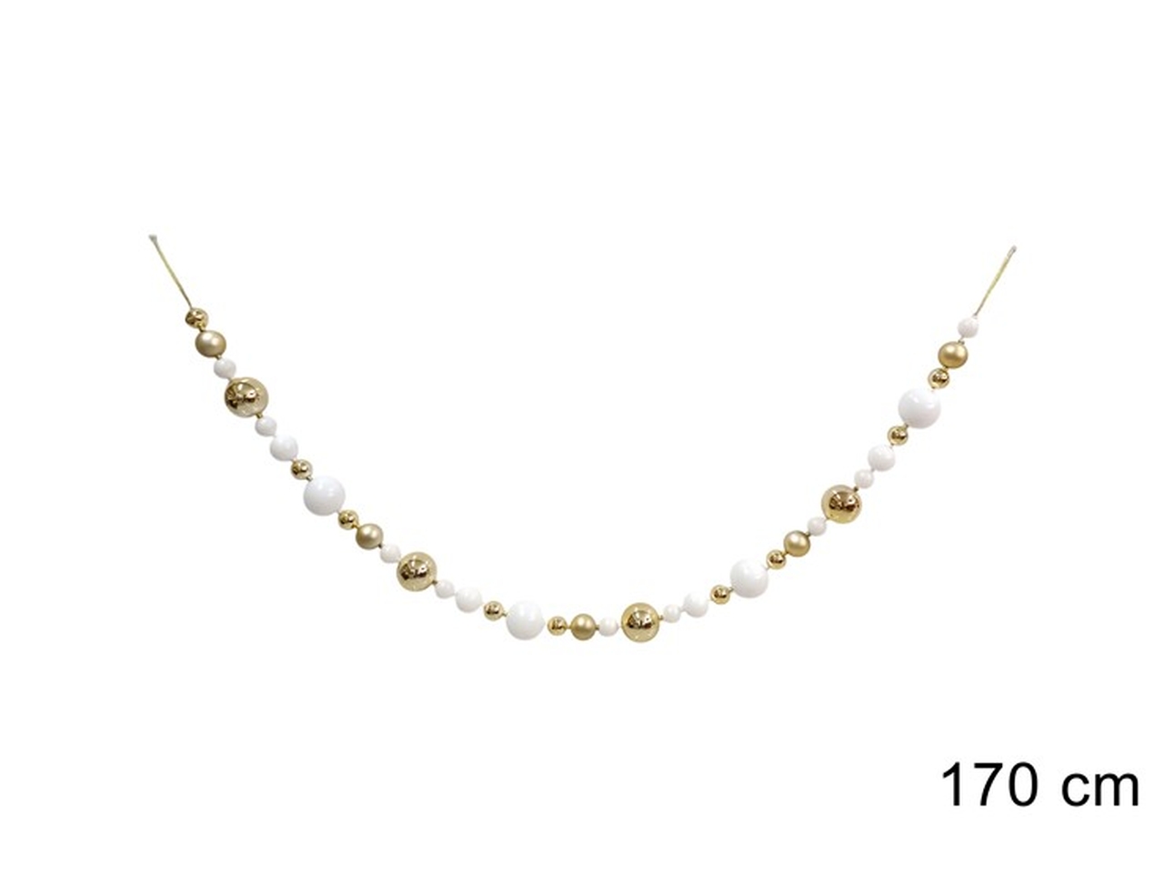GHIRLANDA PALLINE 170CM ORO E BIANCO XNA24039791