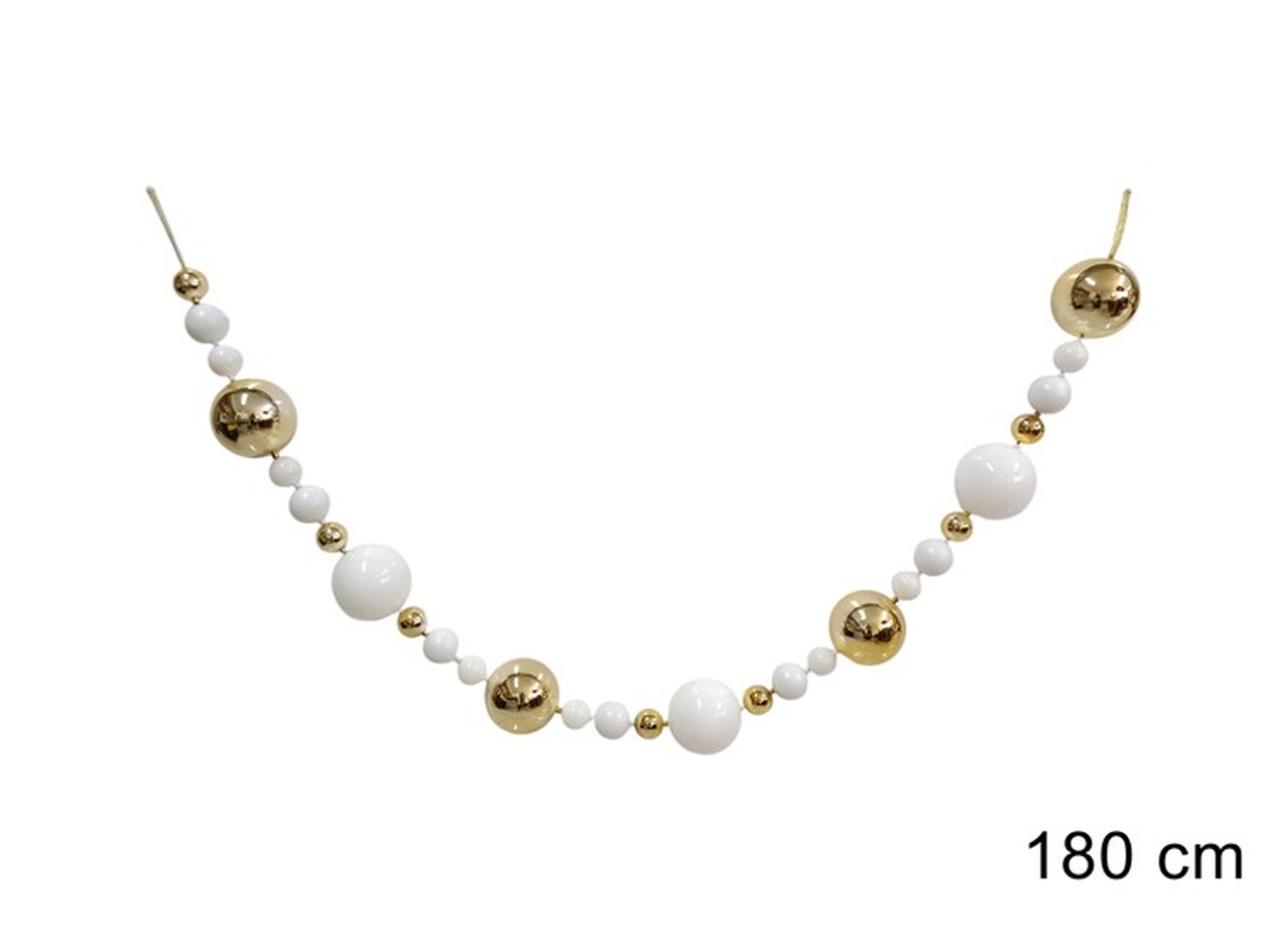 GHIRLANDA PALLINE 180CM ORO E BIANCO XNA24039841