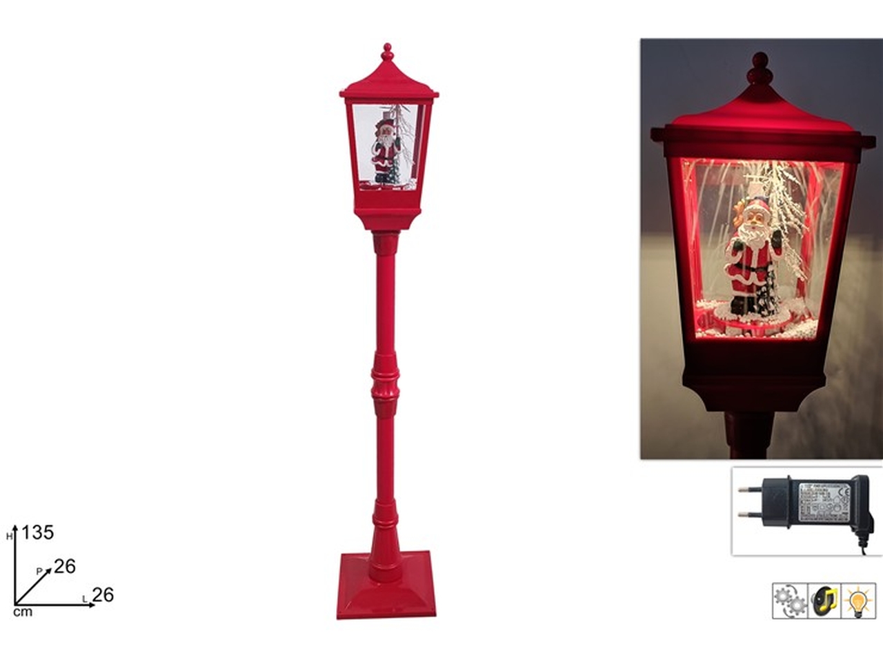 LAMPIONE 135CM C/BABBO MOV./LUCE/MUS. XNA24026781 LAMPIONE 135CM C/BABBO MOV./LUCE/MUS. XNA24026781