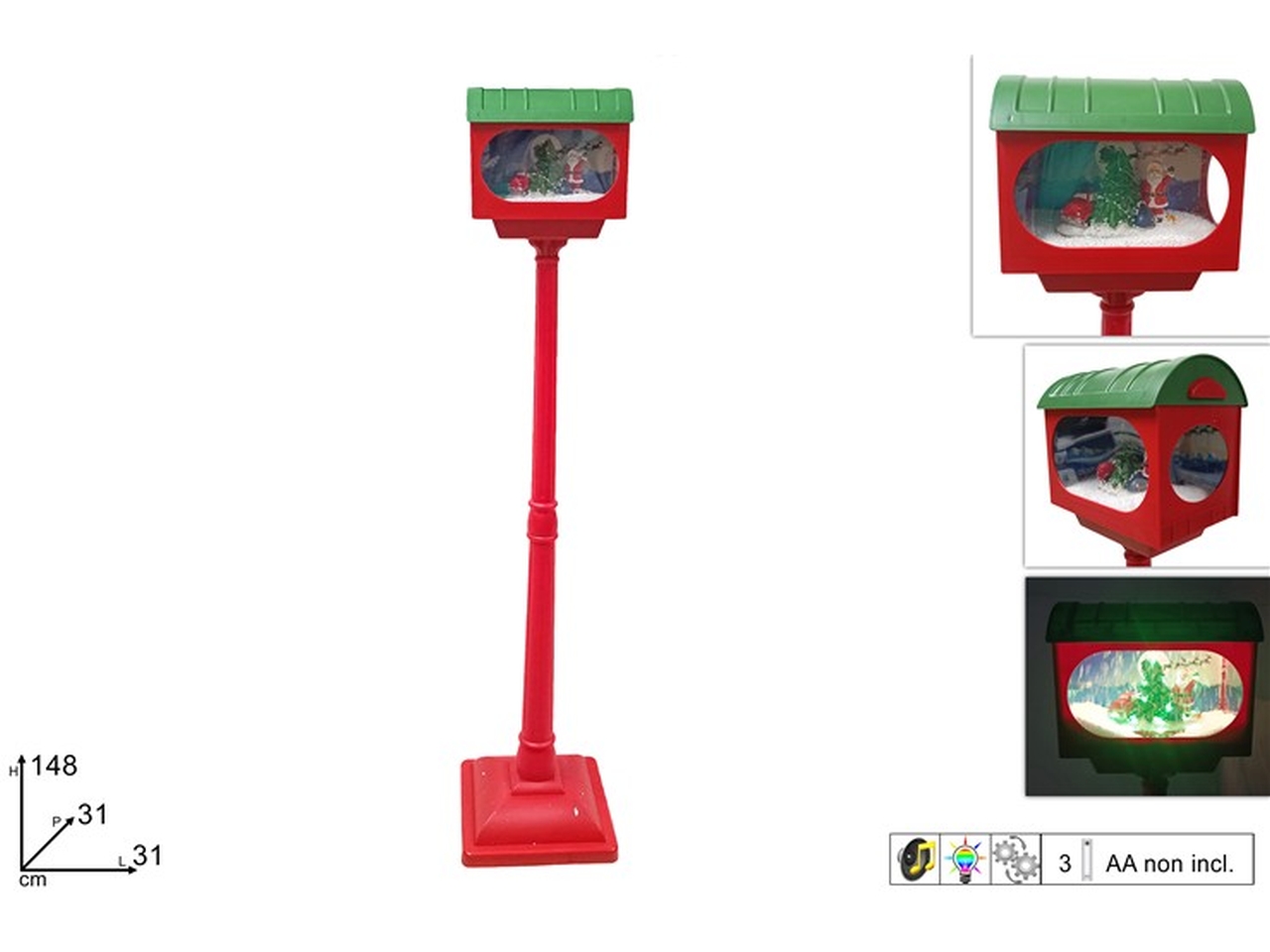 CASSETTA POSTALE C/BABBO LUCE/MUS./MOV.XNA24017291 CASSETTA POSTALE C/BABBO LUCE/MUS./MOV.XNA24017291