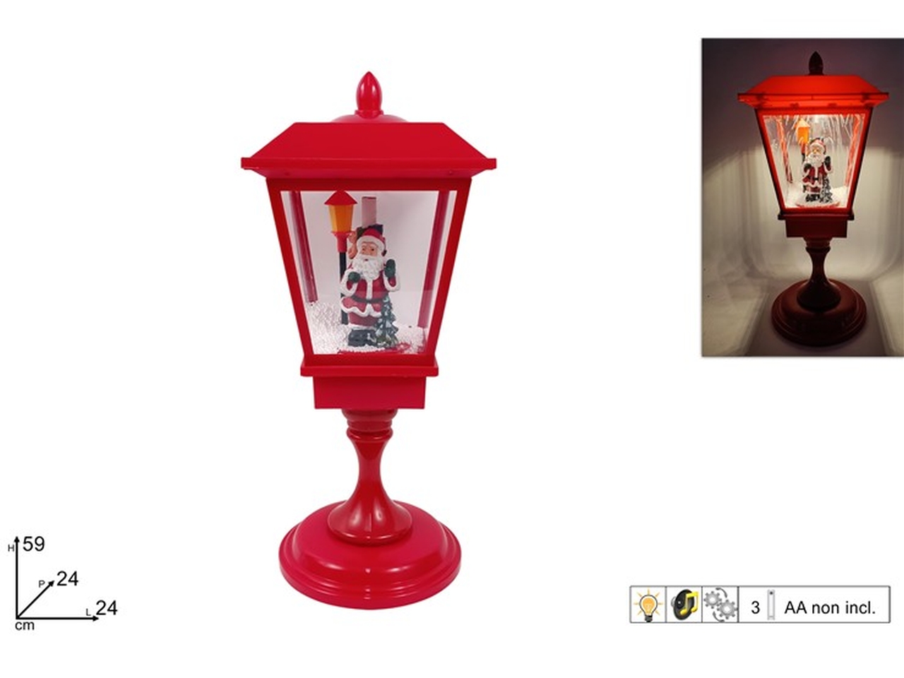 LAMPIONE 59CM C/BABBO MUS./LUCE/MOV. XNA24071431 LAMPIONE 59CM C/BABBO MUS./LUCE/MOV. XNA24071431