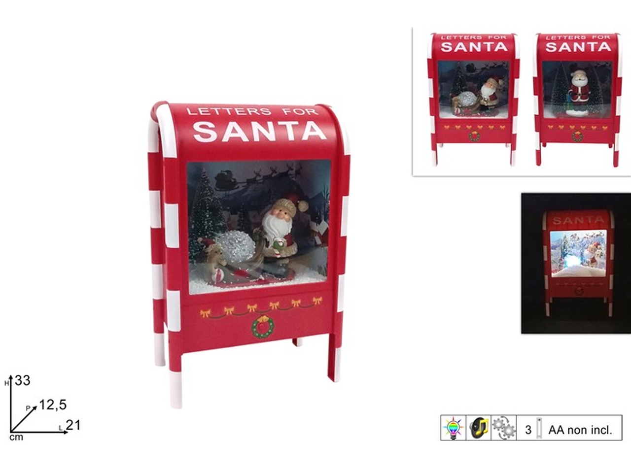 CASSETTA POSTALE 33CM C/MUS/MOVIM/LUCE XNA24037701 CASSETTA POSTALE 33CM C/MUS/MOVIM/LUCE XNA24037701
