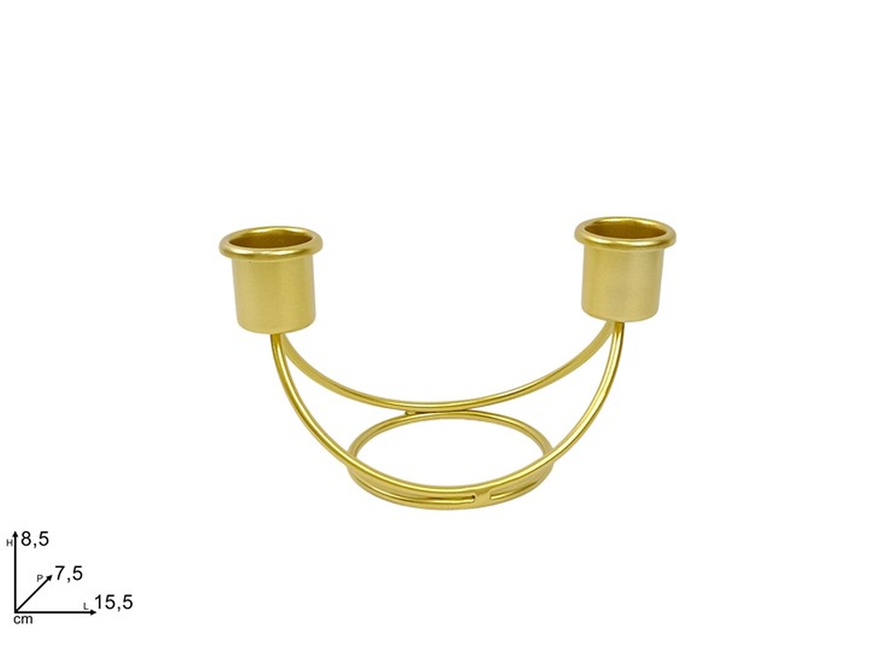 PORTACANDELE METALLO2P.15,5X8,5CM ORO XNA24053331 PORTACANDELE METALLO2P.15,5X8,5CM ORO XNA24053331
