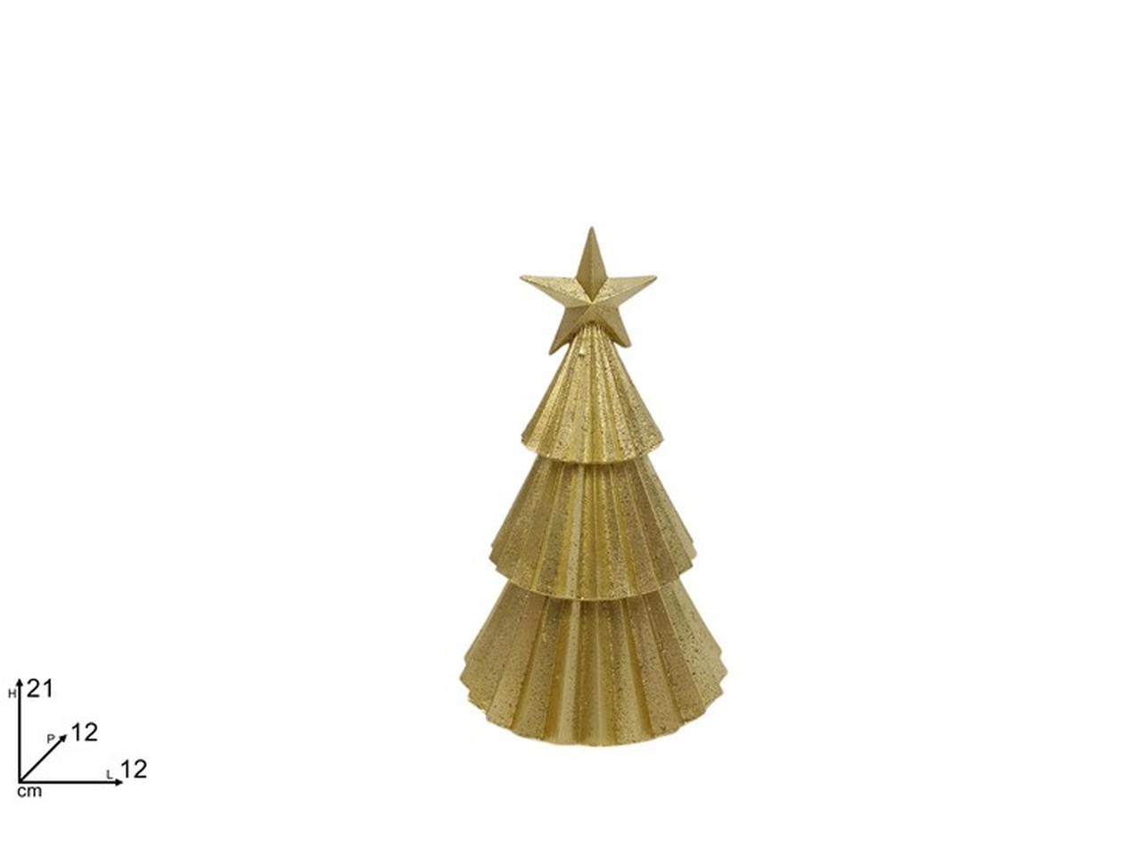 ALBERO 21CM GLITTERATO ORO XNA25002911 ALBERO 21CM GLITTERATO ORO XNA25002911