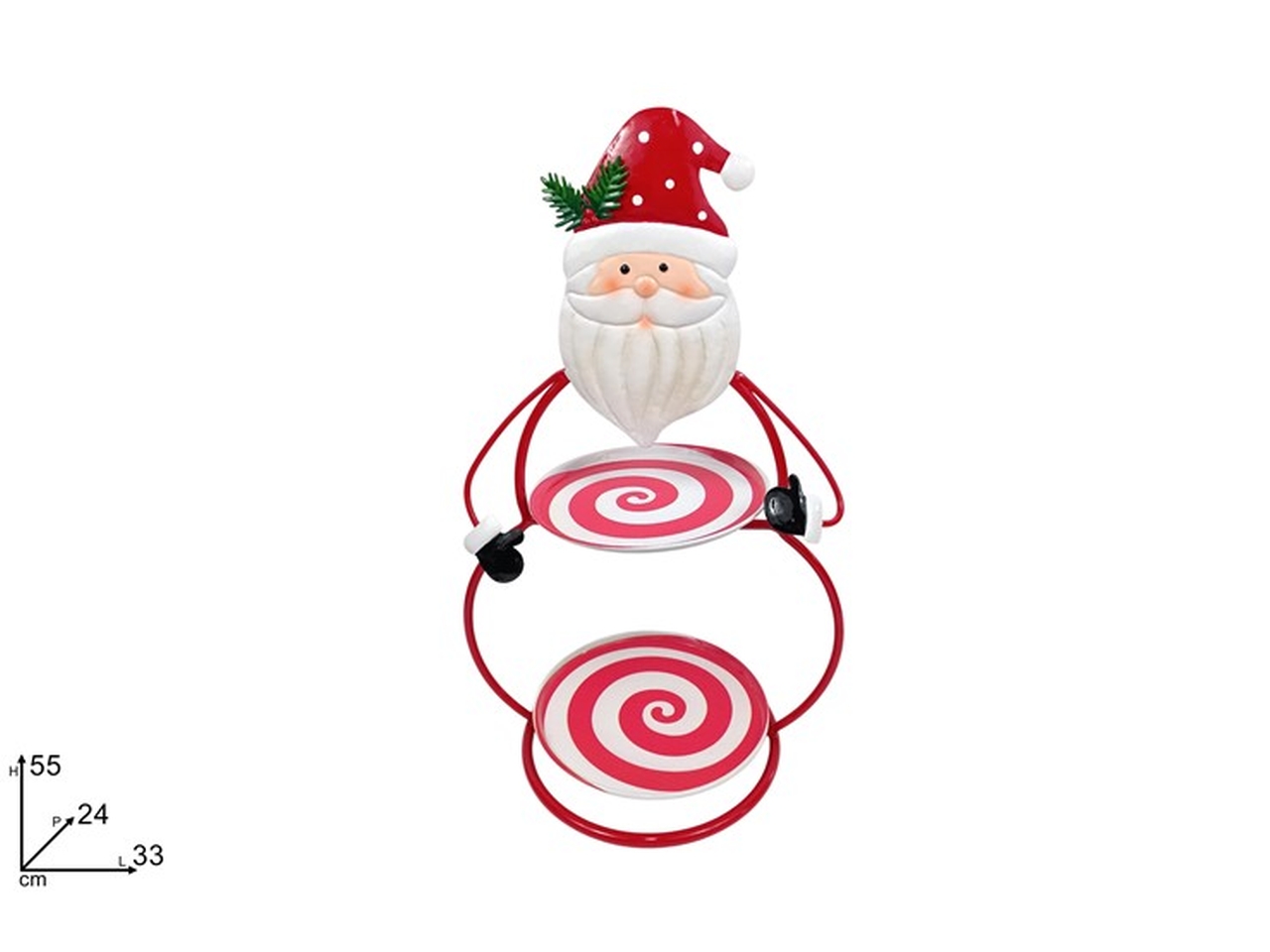 ALZATINA BABBO NATALE 2PIANI H.55CMXNA24063701