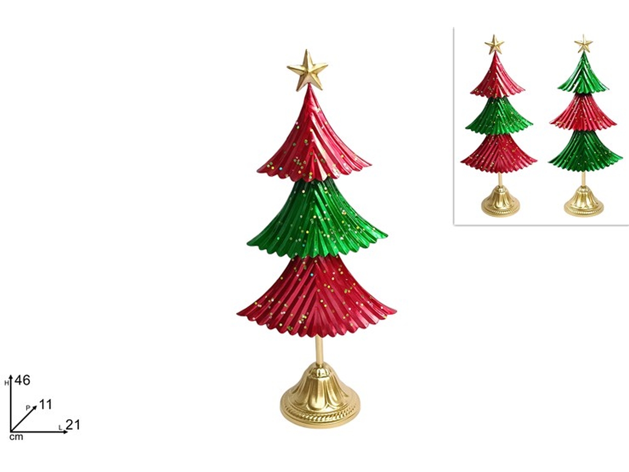 ALBERO 46CM LATTA ROSSO E VERDE 2ASS. XNA24055241