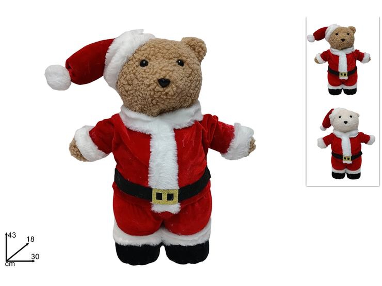 ORSETTO 43CM PELUCHE IN PIEDI 2 COLORI XNA23071401