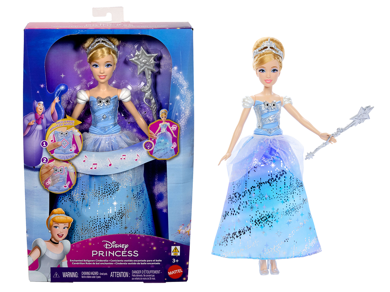 DISNEY PRINCESS FD CINDERELLA FTR DOLL JBF94-0
