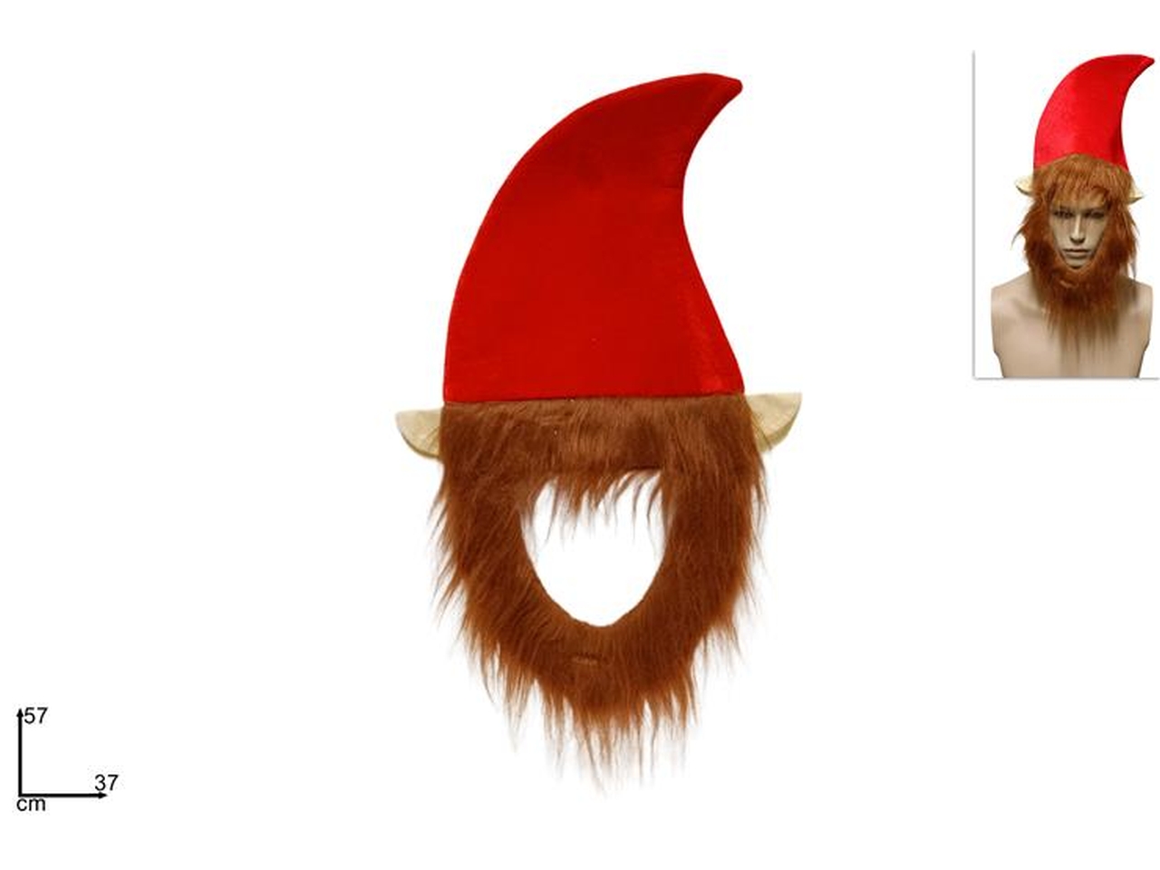 CAPPELLO C/BARBA ELFO 57CM XNA23019941