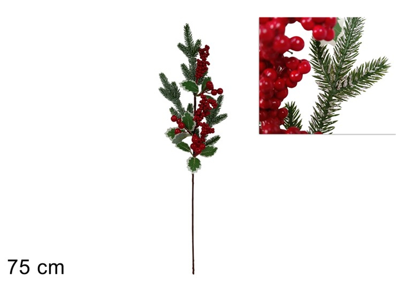 RAMO C/BACCHE E AGRIFOGLIO 75CM XNA24045691