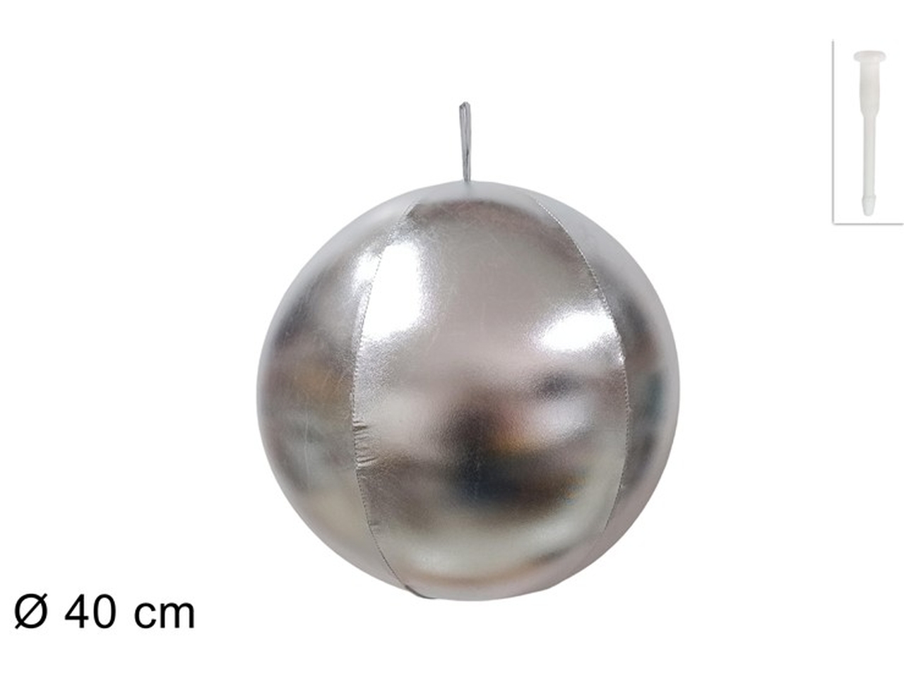 PALLA GONFIABILE 40CM SILVER XNA24017461