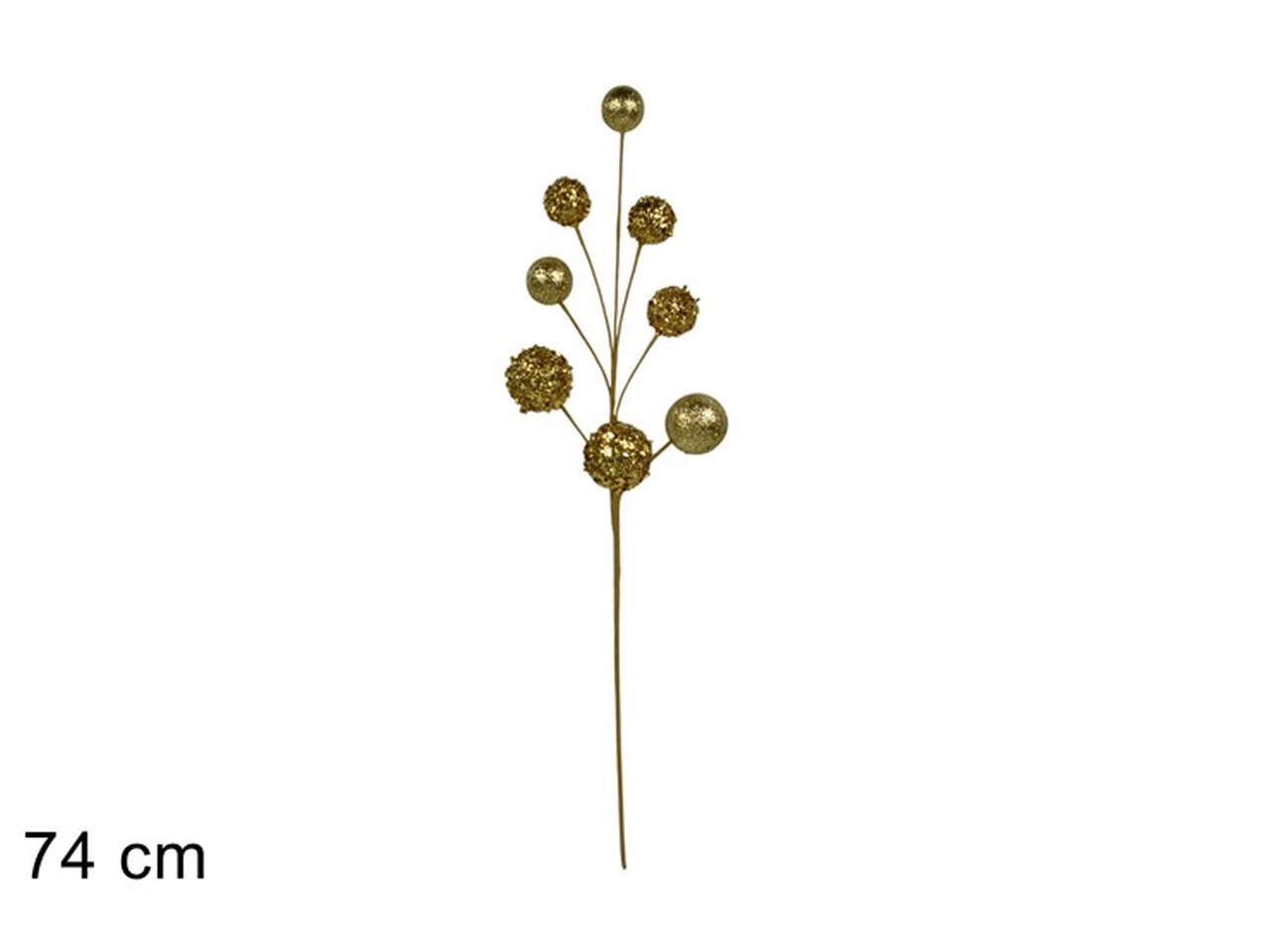 RAMO C/PALLE GLITTERATE 74CM ORO XNA24056151