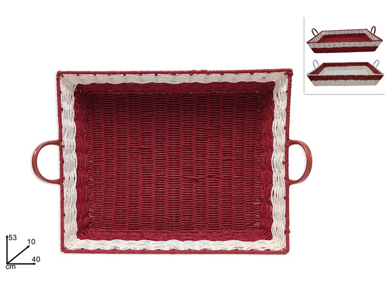 CESTA RETTANGOLARE 40X53CM 2COL. XNA23050391