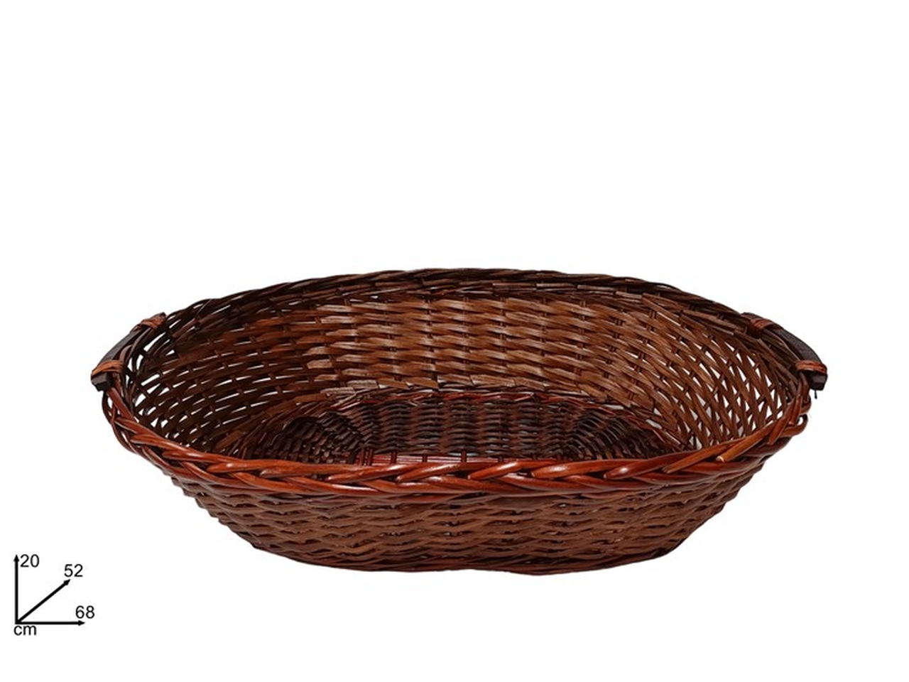 CESTA OVALE 68X52XH.20CM MARRONE XNA19002011
