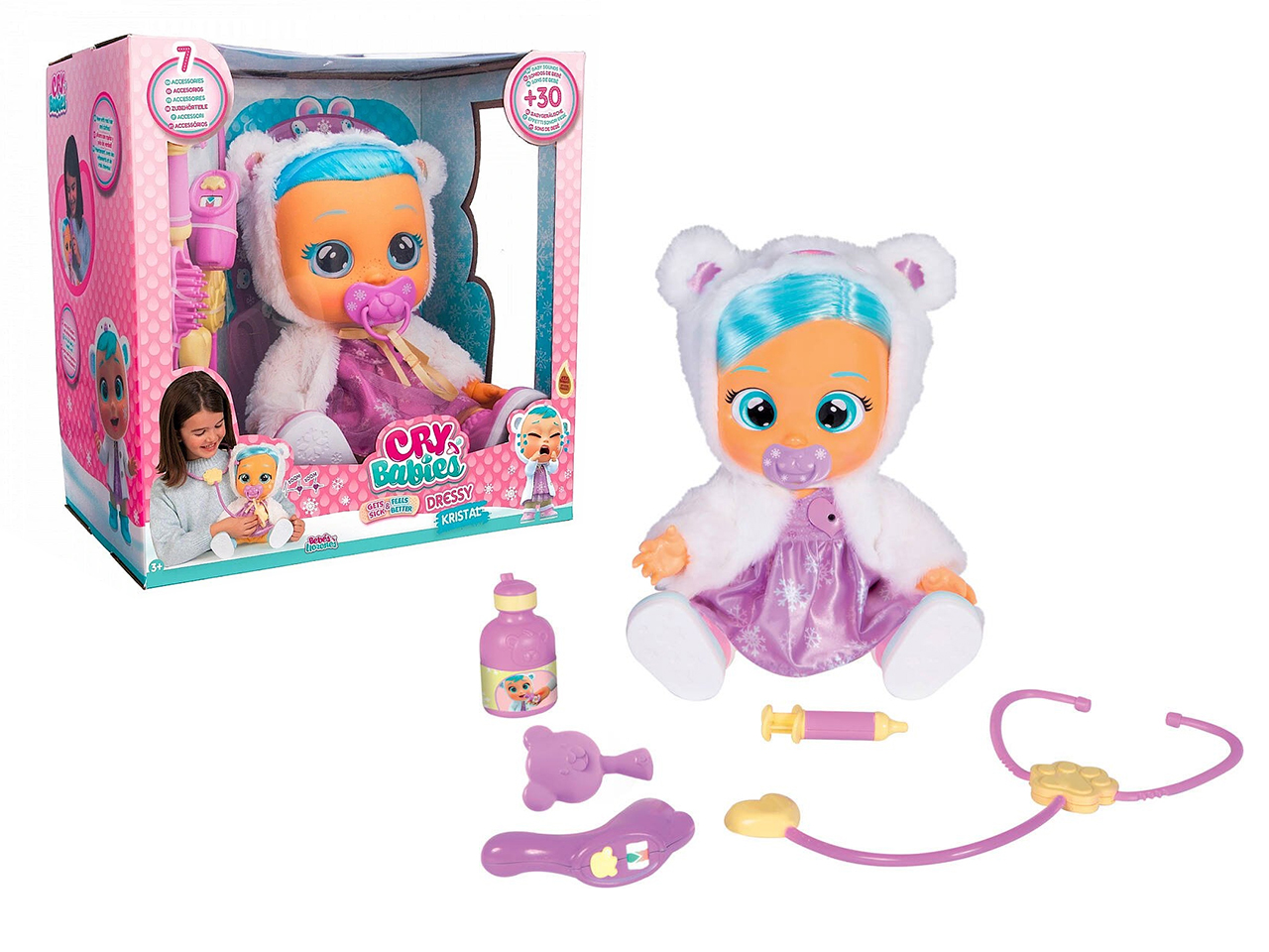 CRY BARBIES DRESSY 2.0 CON PELO 043904125IM