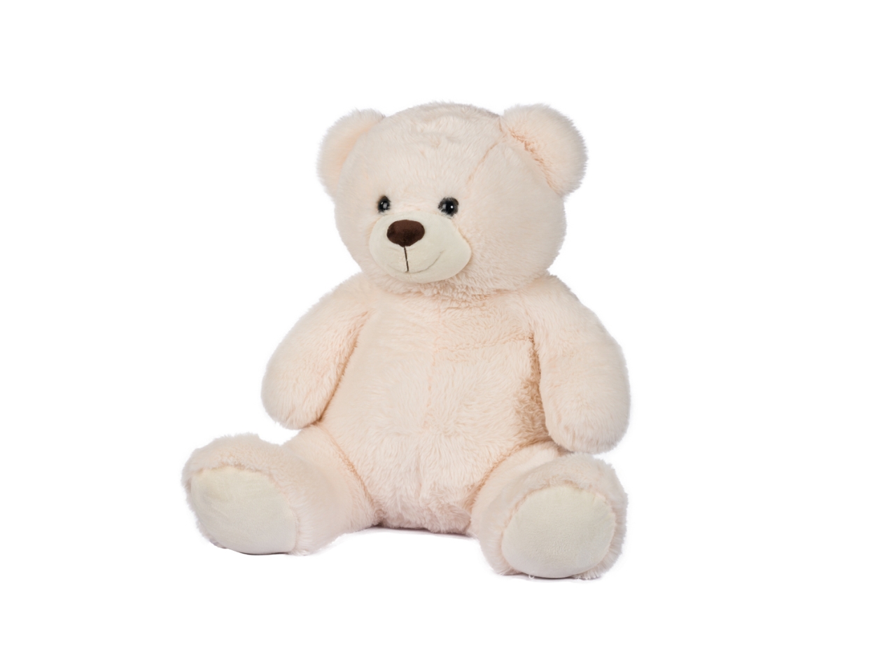 PELUCHE ORSO SEDUTO BIANCO H55CM 29883