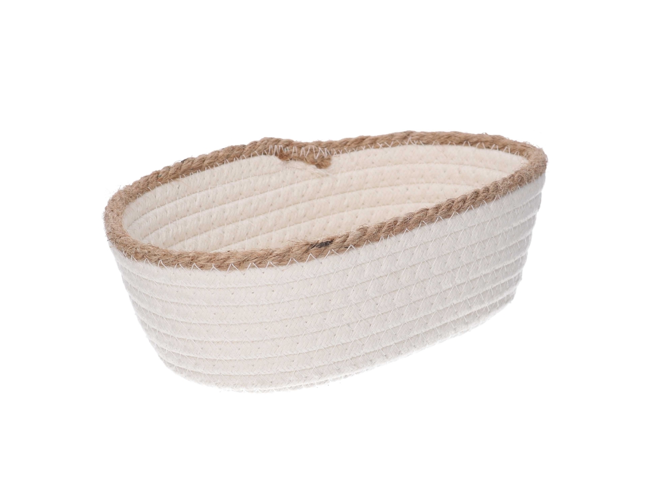 CESTINO OVALE TESS. 22X16XH7CM BIANCO 2322810000