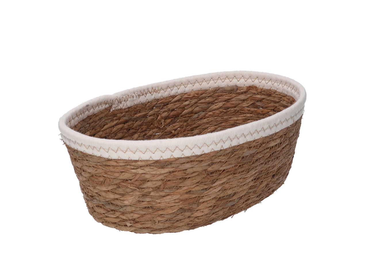 CESTINO OVALE GIACINTO27X19H10,5CM CORDA2322860000