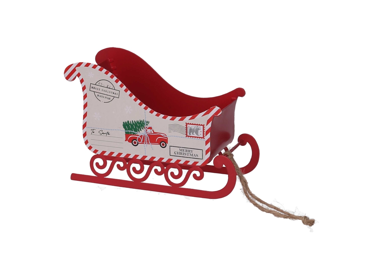 SLITTA METALLO LETTERINA15XH.10CM ROSSO 7616870000