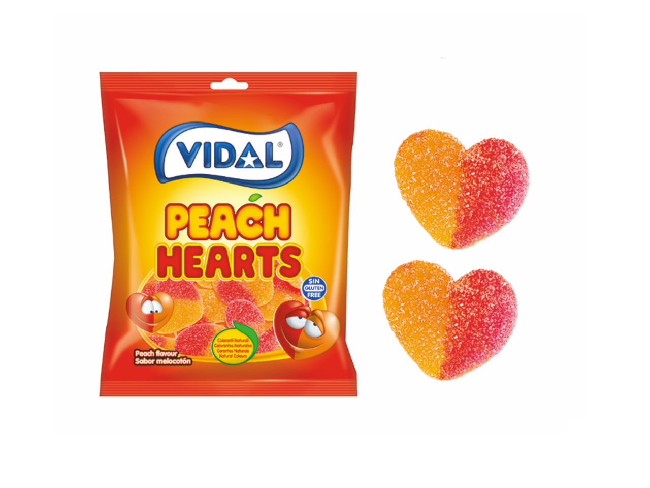 CUORI PESCA ZUCCHERATI BUSTINA 90GR 100437800