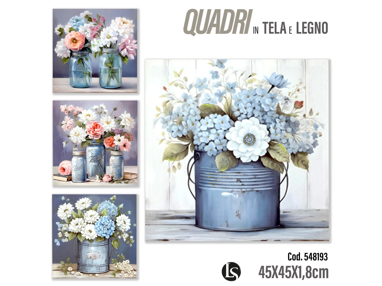 QUADRO 45X45X1,8 ASSORTITO LS204/5-1-2A QUADRO 45X45X1,8 ASSORTITO LS204/5-1-2A
