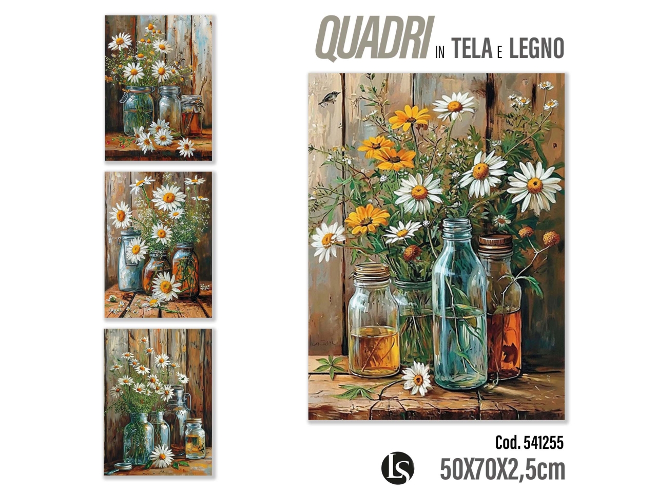 QUADRO 50X70X2,5CM ASSORTITO LS072B QUADRO 50X70X2,5CM ASSORTITO LS072B