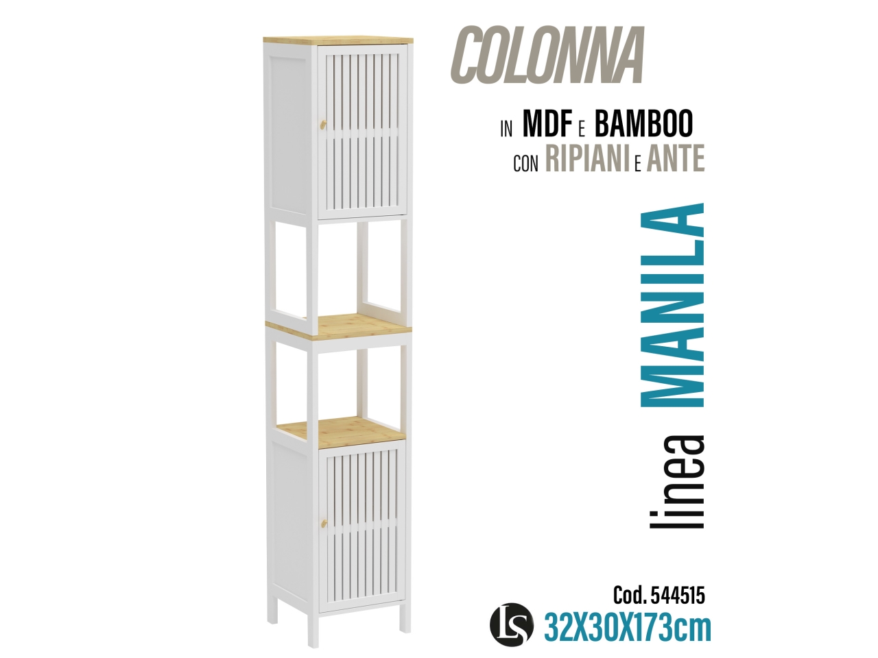 MOBILE IN MDF 32X30X173CM LS-24021CWA