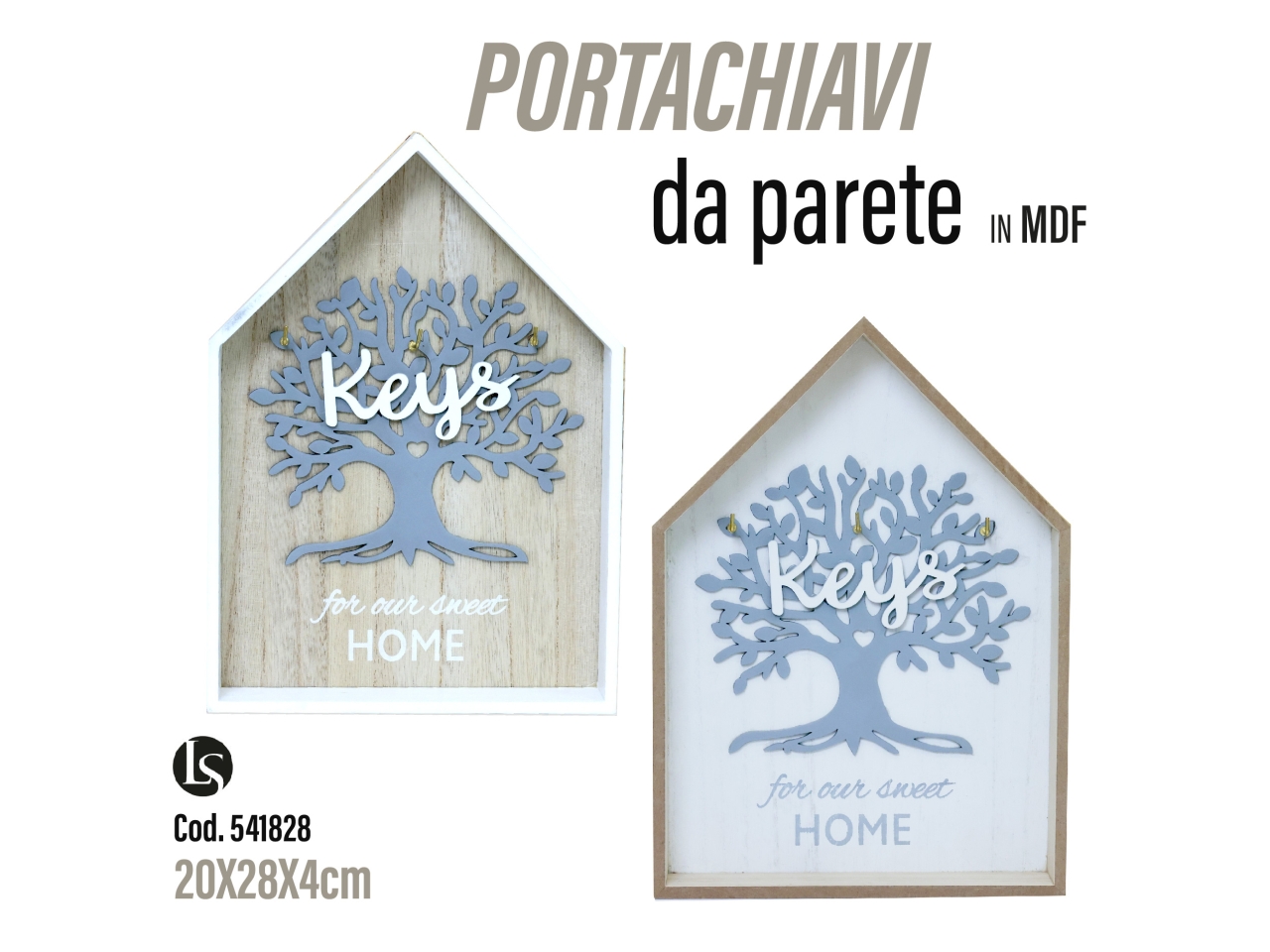 PORTACHIAVI IN MDF 20X28X4CM ASSORTITO LS2185 PORTACHIAVI IN MDF 20X28X4CM ASSORTITO LS2185