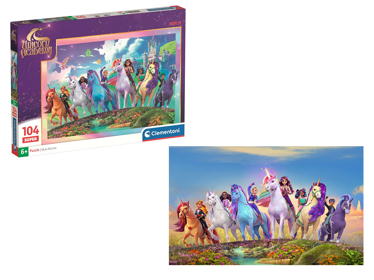 PUZZLE 104PZ SUPER UNICORN ACADEMY1- 25098.1