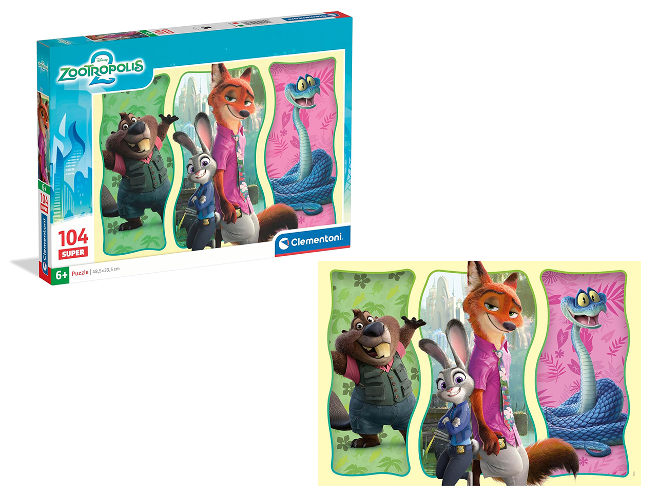PUZZLE 104PZ SUPER ZOOTOPIA 2 2025 25082.0