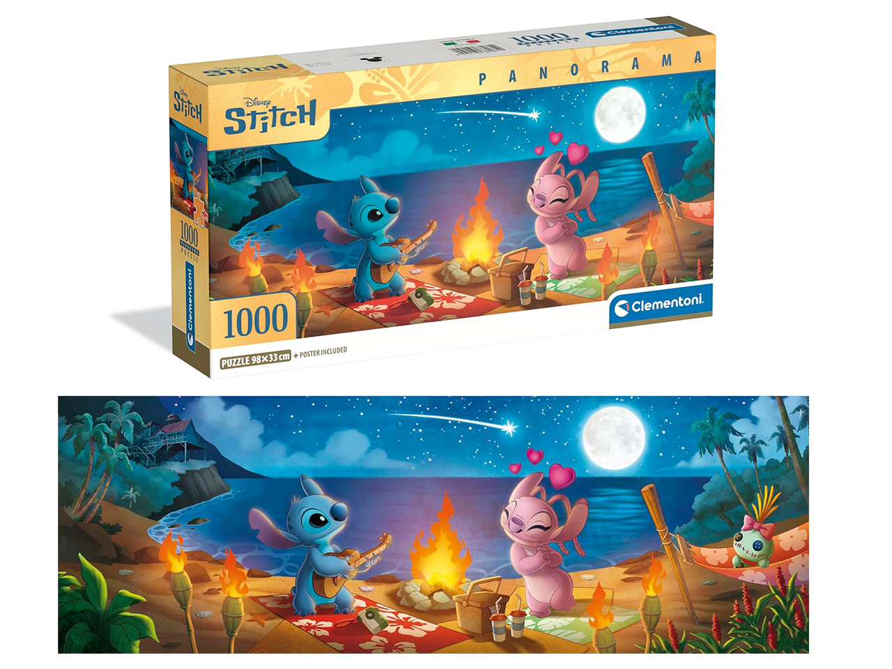PUZZLE 1000 PANORAMA DISNEY STITCH 37061.0