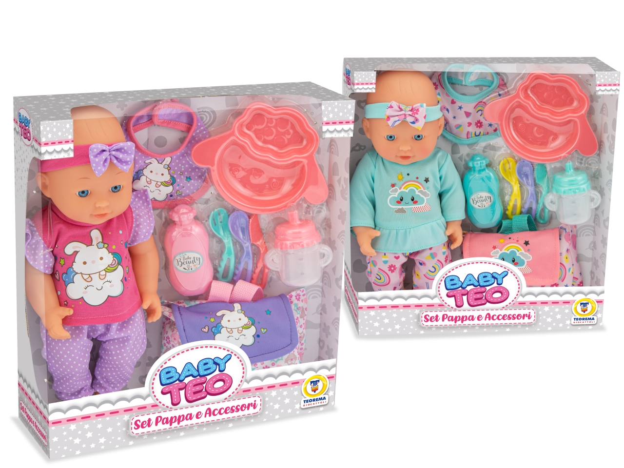 BABY TEO BAMBOLO PAPPA C/BORSETTA 30CM 68772