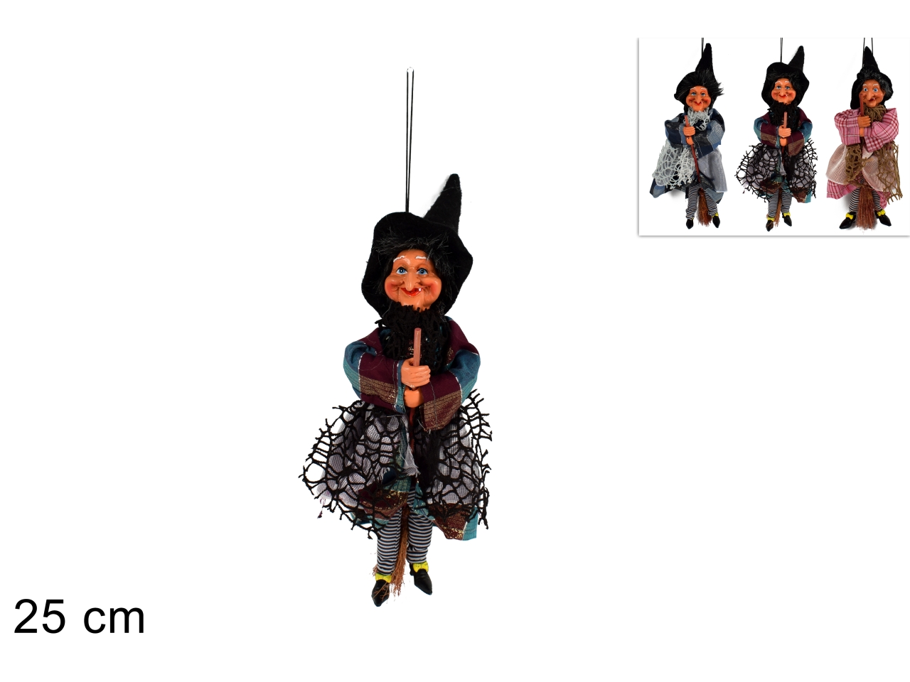 BEFANA 25CM C/SCOPA