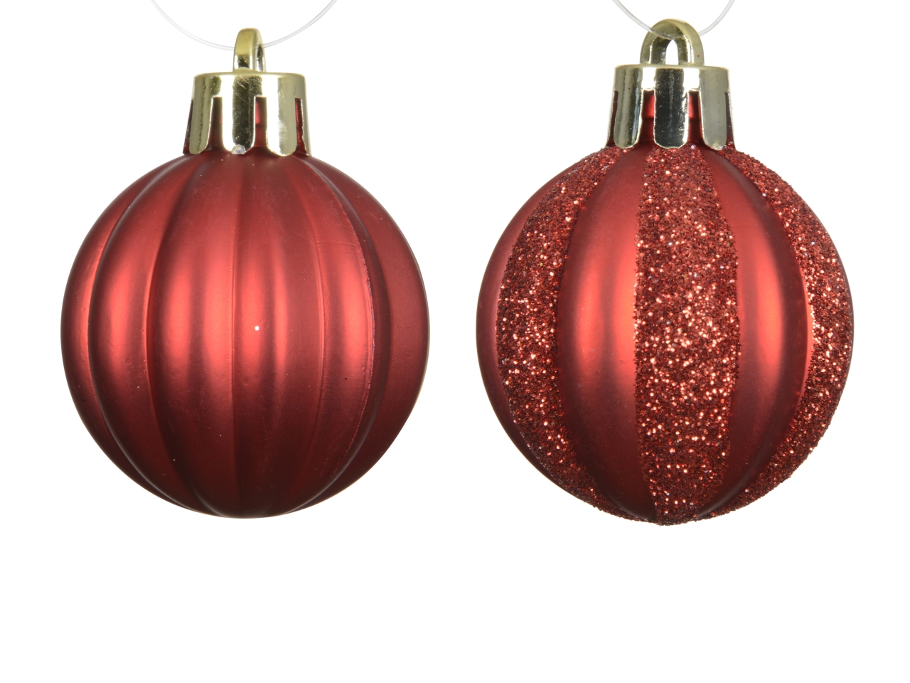 PALLA 4CM SPIRALE 24 pezzi ROSSO OPACO 024878