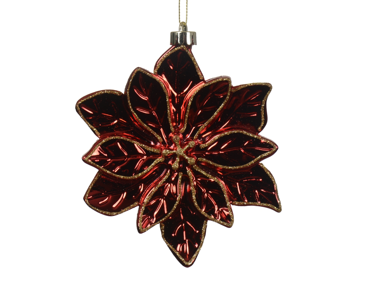 APPENDINO STELLA DI NATALE 14,5CM ROSSO 027839