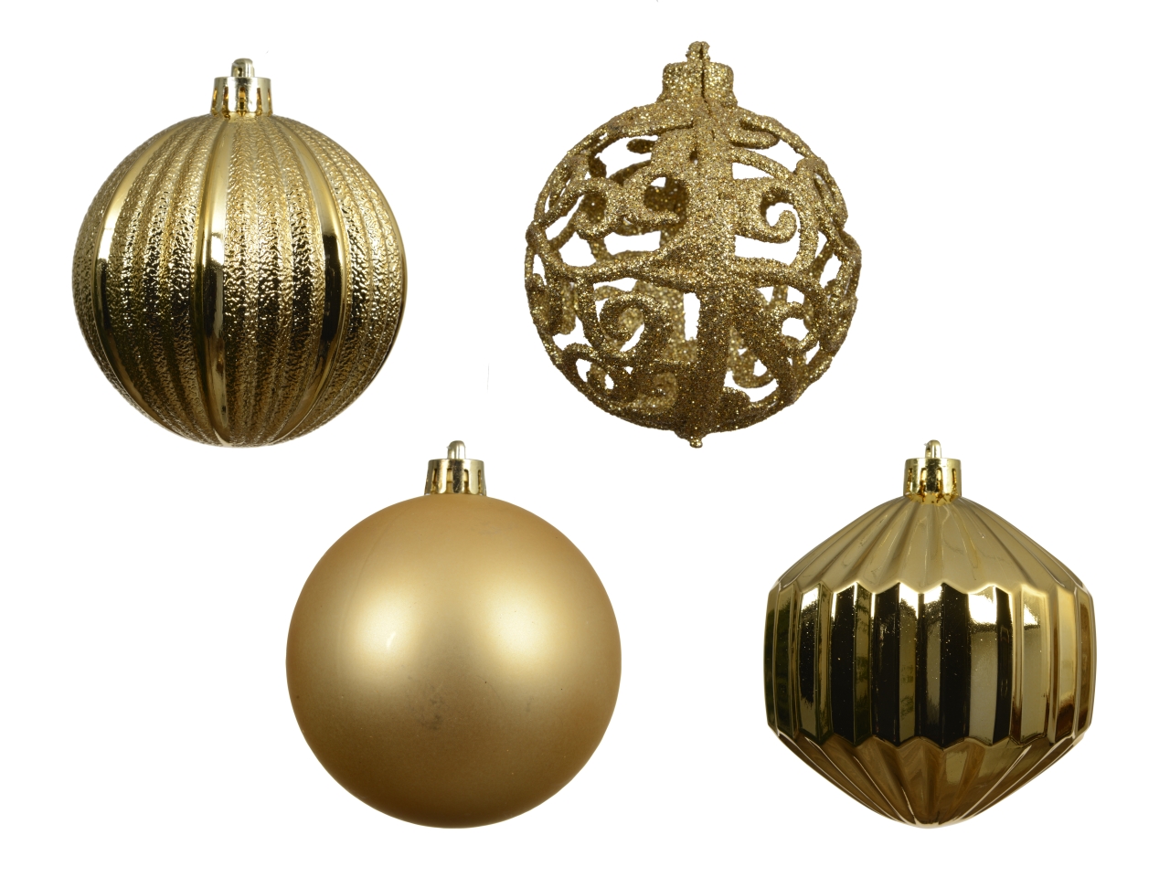 PALLA 8CM MISTE 16PZ ORO 028342