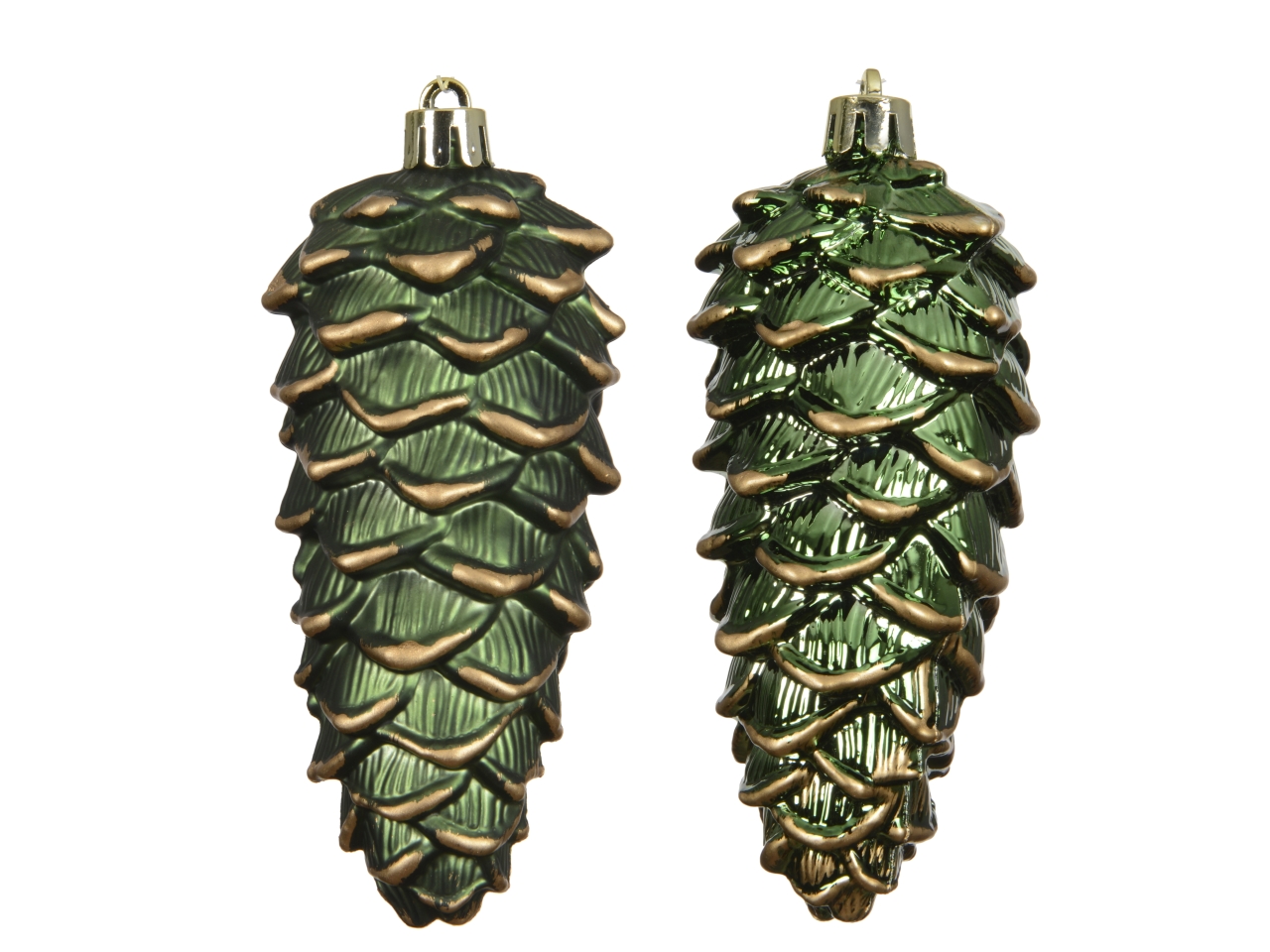 APPENDINO PIGNA 11,5CM 2PZ VERDE GLITTER 028504