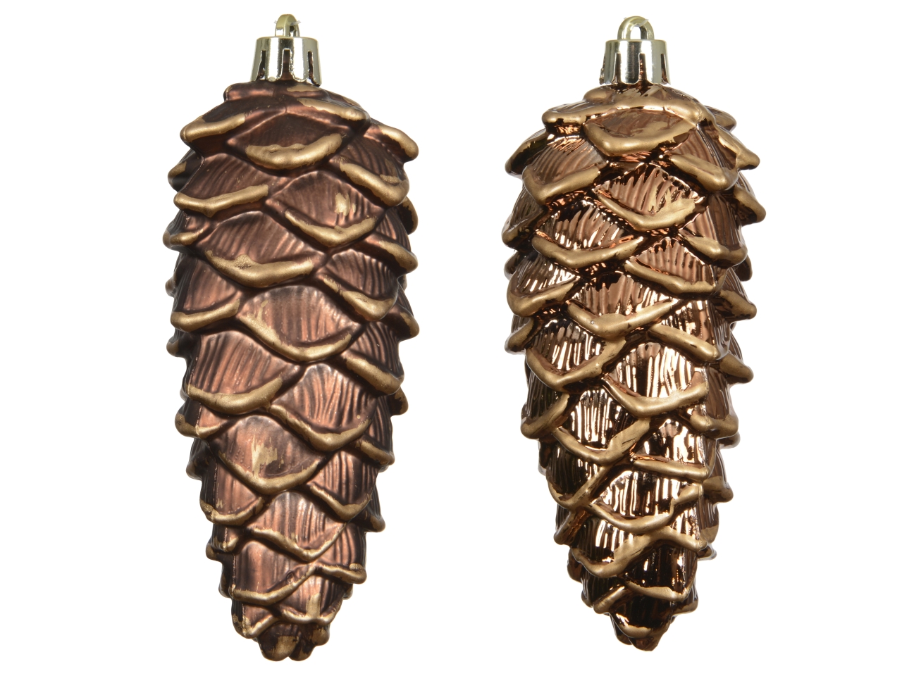 APPENDINO PIGNA 11,5CM 2PZ MARRONE GLITTER 028505