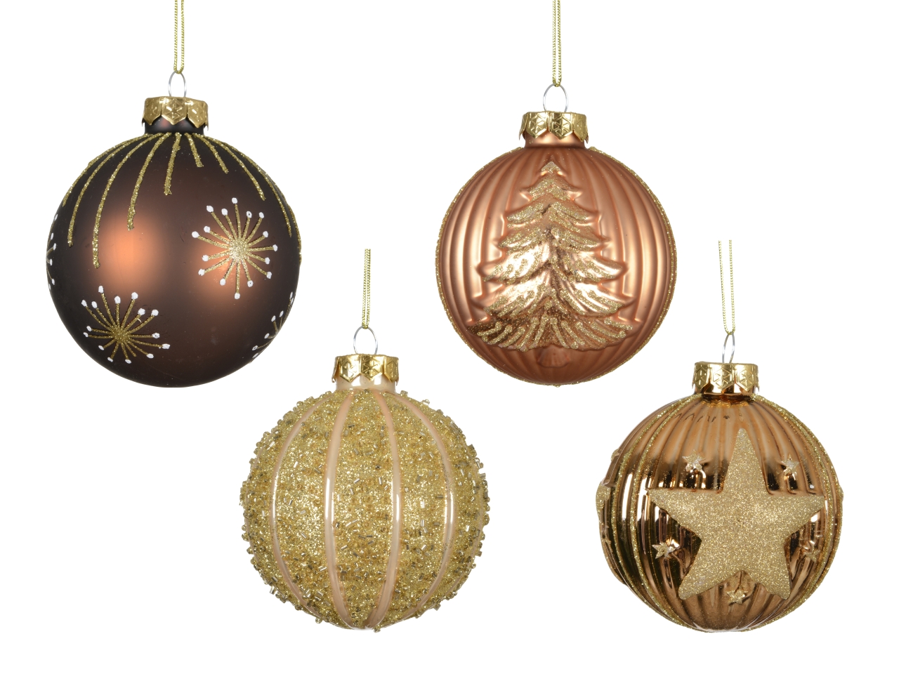 PALLA VETRO 8CM 4 DECORI ASS. 062773