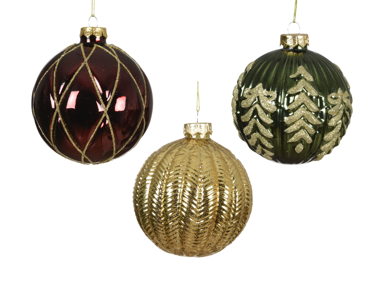 PALLA VETRO 10CM 3 DECORI ASS. 062855