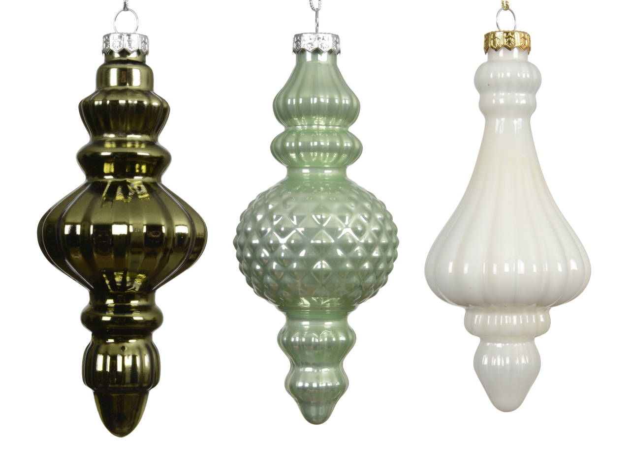 APPENDINO VETRO 15CM VERDE LUC./OPACO/SMALT.122415