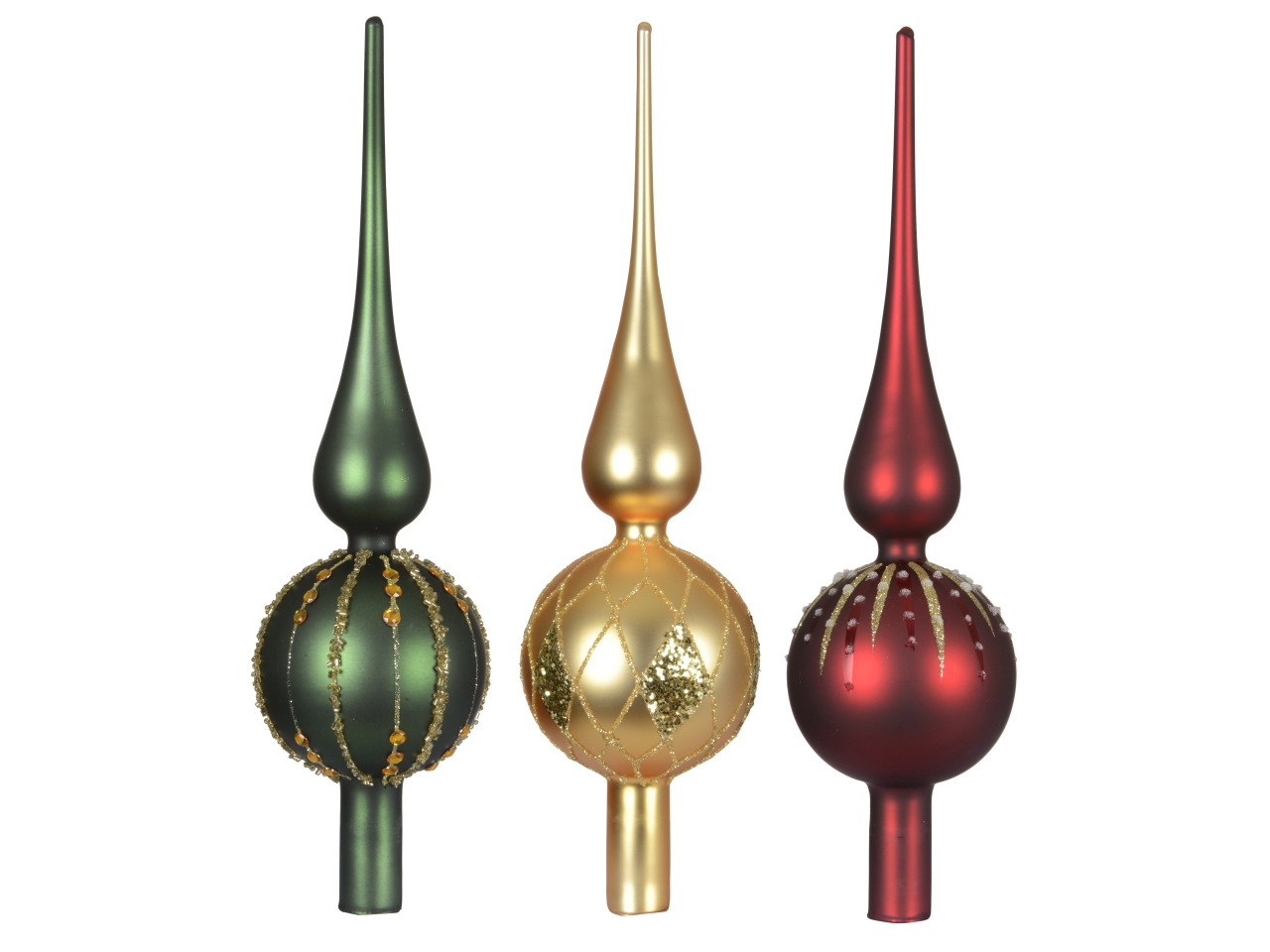 PUNTALE VETRO 31CM DECORAZIONI ASS. 170235 PUNTALE VETRO 31CM DECORAZIONI ASS. 170235