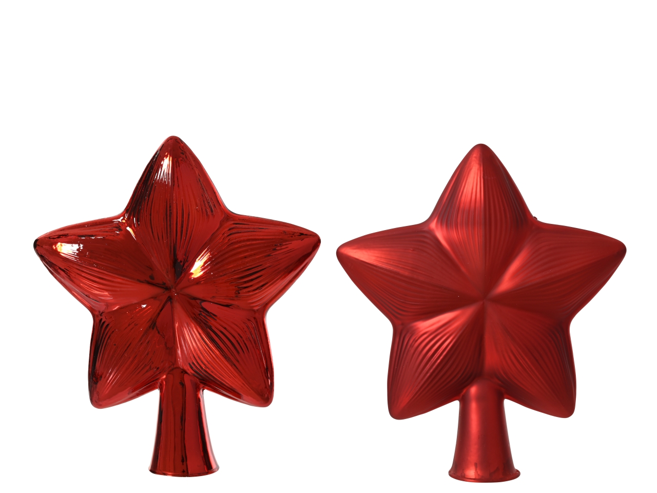 PUNTALE STELLA VETRO 17CM ROSSO ASS. 174302 PUNTALE STELLA VETRO 17CM ROSSO ASS. 174302