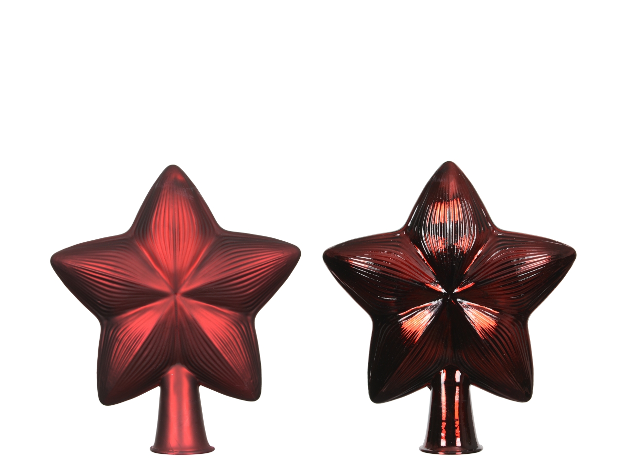 PUNTALE STELLA VETRO 17CM BORDEAUX ASS. 174303 PUNTALE STELLA VETRO 17CM BORDEAUX ASS. 174303