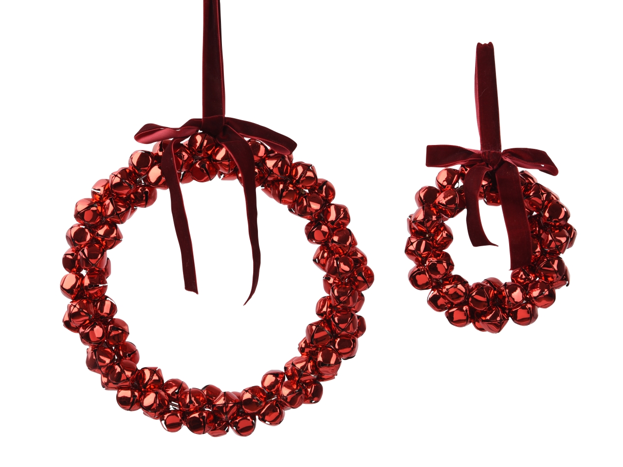 DIETROPORTA CAMPANELLE 25CM 2PZ ROSSO 386719