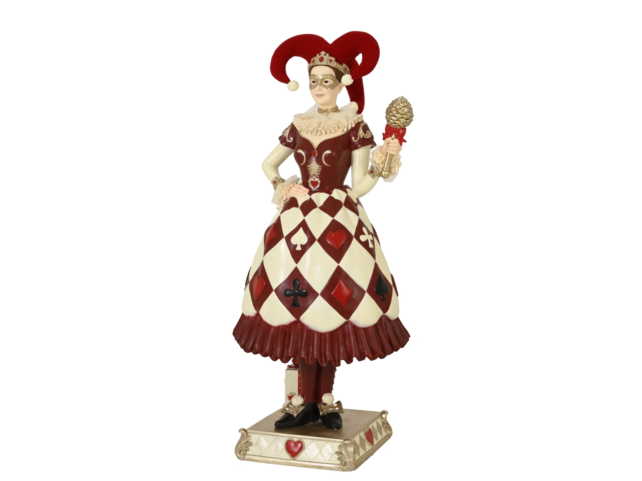 DONNA JOLLY C/SCETTRO 190CM RESINA ROSSO 398554 DONNA JOLLY C/SCETTRO 190CM RESINA ROSSO 398554